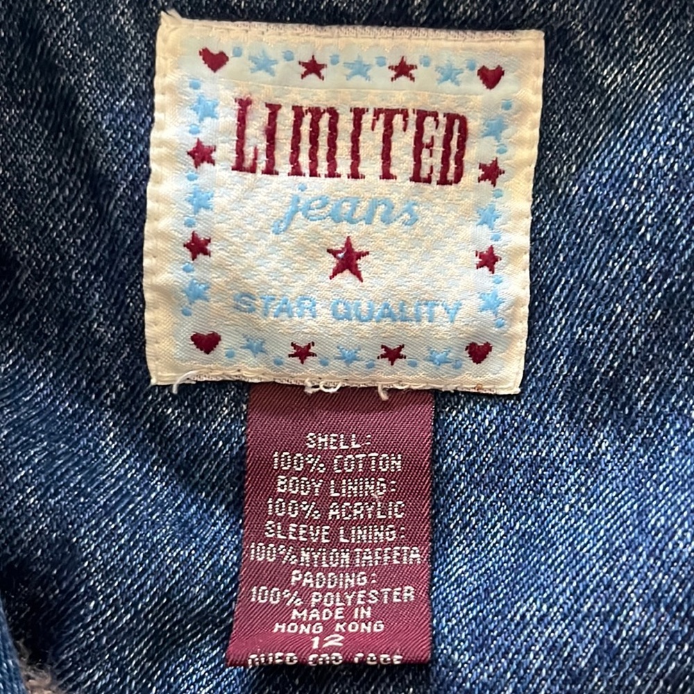 Blue Denim Jean Jacket with Tan Collar - Picture 13 of 14
